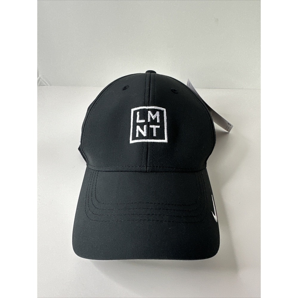 NWT LMNT Stay Salty Black Strap back Hat Nike Adjustable Lightweight Cap